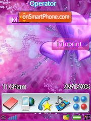 Purple Hearts theme screenshot