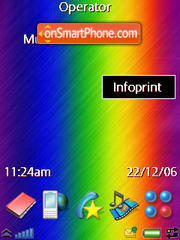 Скриншот темы Glass Rainbow