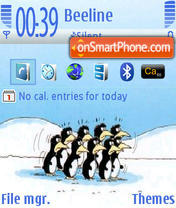 Pinguins tema screenshot