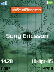Animated Sony Ericsson tema screenshot