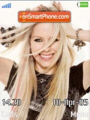 Скриншот темы Avril Lavigne 06