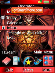 Red Dragon tema screenshot