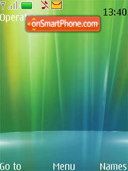 Capture d'écran Vista Green thème