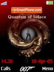 Capture d'écran Quantum Of Solace thème