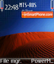 Red Desert tema screenshot