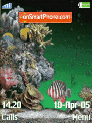 Animated Colour Fish theme screenshot