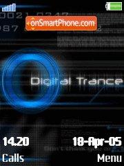 Capture d'écran Digital Trance thème