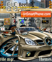 Golden Mercedes theme screenshot