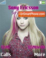 Pink Avril tema screenshot