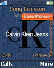 Capture d'écran Calvin Klein thème