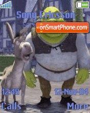 Скриншот темы Shrek And Donky