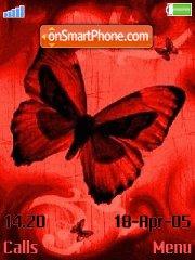 Red Butterfly theme screenshot
