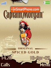 Captain Morgan Animated tema screenshot