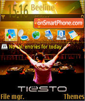 Capture d'écran DJ Tiesto 02 thème