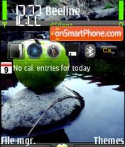 Capture d'écran Green Apple thème