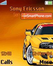 Capture d'écran Toyota Supra thème