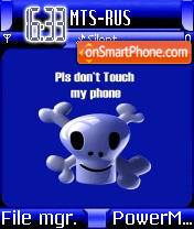 D'nt touch my phone es el tema de pantalla