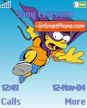 Capture d'écran Simpson thème