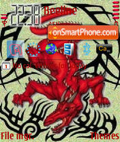 Red Dragon 01 theme screenshot