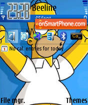 Homer 01 tema screenshot