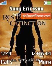 Residentevil Extinct theme screenshot