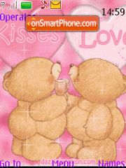 Capture d'écran Kiss N Love thème