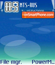 Nokia N90 style tema screenshot