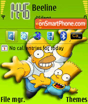 Capture d'écran The Simpson thème