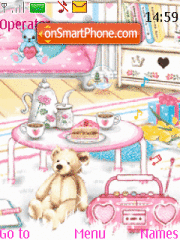 Capture d'écran Pink Room thème