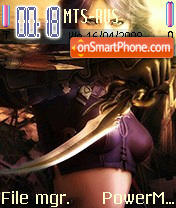 Warrior Girl theme screenshot