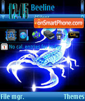 Scorpio Animated s60v3 theme screenshot