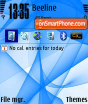 Blue Abstract theme screenshot