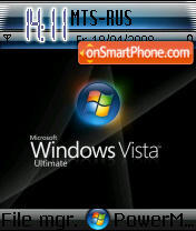 Capture d'écran Vista Black thème