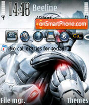 Crysis QVGA theme screenshot