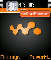 Black Logo Music tema screenshot