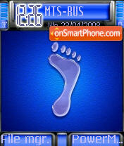 Frozen Footprint tema screenshot