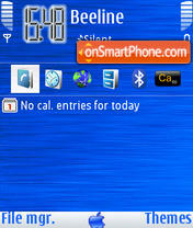 Capture d'écran Mac Blu thème