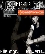Capture d'écran Eminem thème