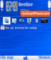 Mac Blu V.2 theme screenshot