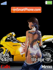 Biker Girls Anim V1 Theme-Screenshot