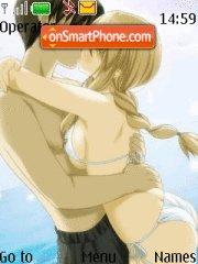 Anime Sexy Kiss theme screenshot
