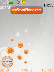 Capture d'écran Nokia Orange thème