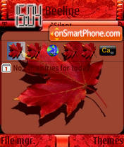 Red Leaf tema screenshot