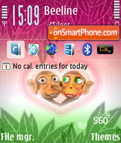 Monkeys S60 3rdEd 240x320 theme screenshot