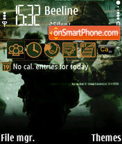 Capture d'écran Call Of Duty 06 thème