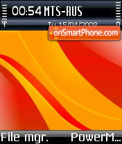 Orange MacOS PS S60v2 Theme-Screenshot