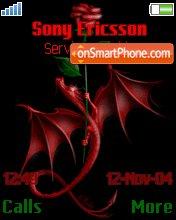 Dragon and Rose theme screenshot