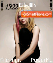 Avril Lavigne es el tema de pantalla