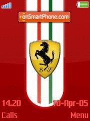 Ferrari Red Logo tema screenshot