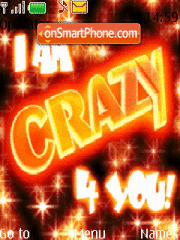 Animated Crazy For You theme screenshot